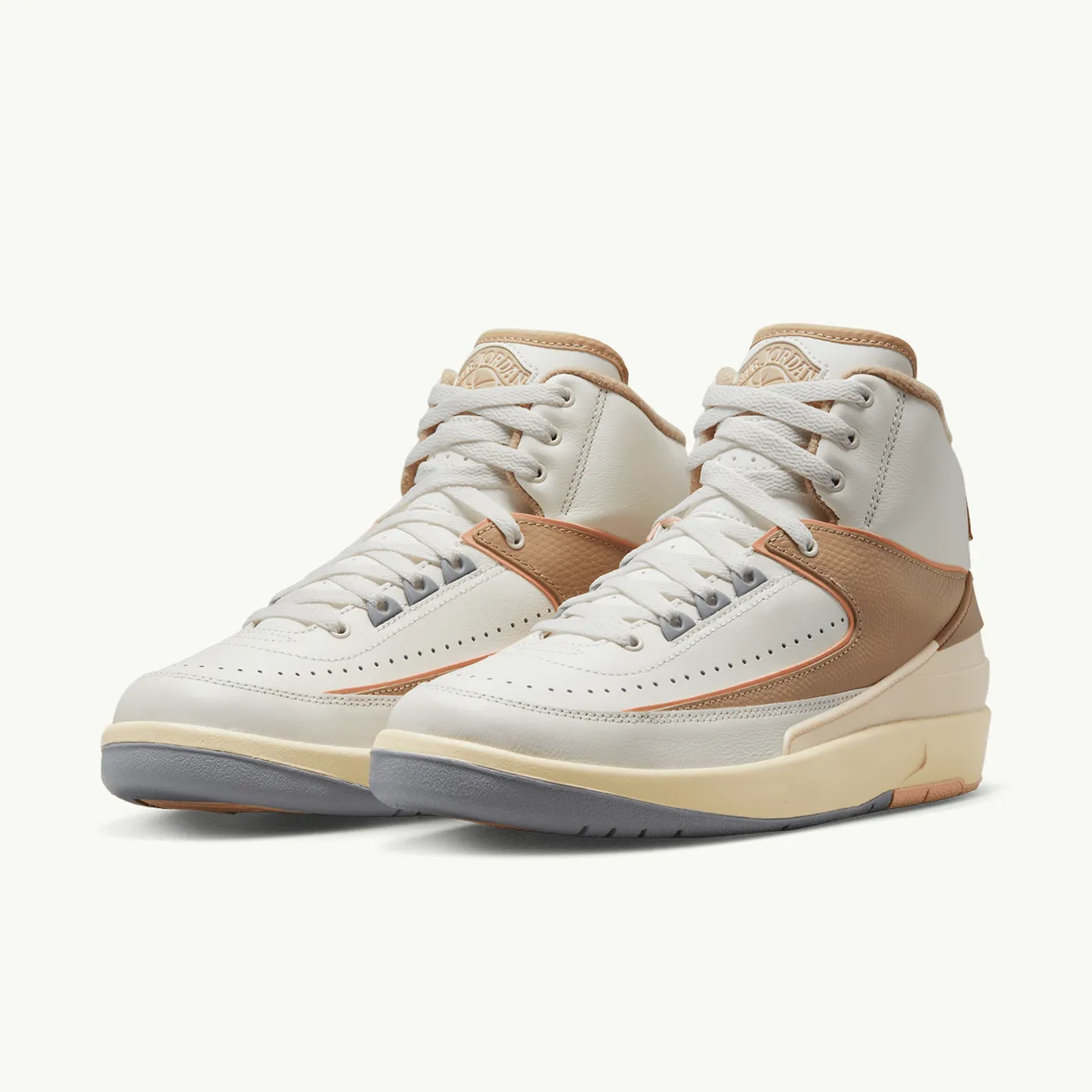 WOMENS AIR JORDAN 2 RETRO SAIL DESERT SUNSET HAZE MUSLIN